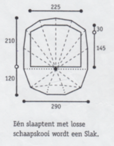 slakkenhuis 1slaaptent maten